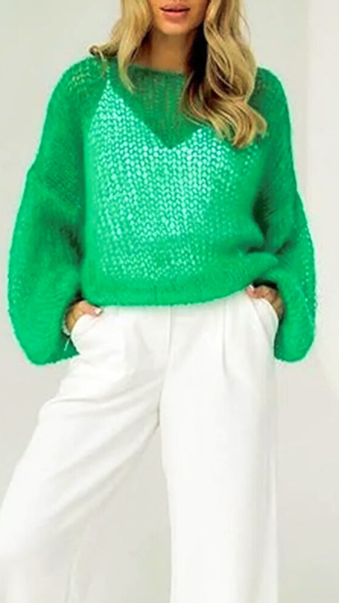 Gwen | Mesh Strickpullover