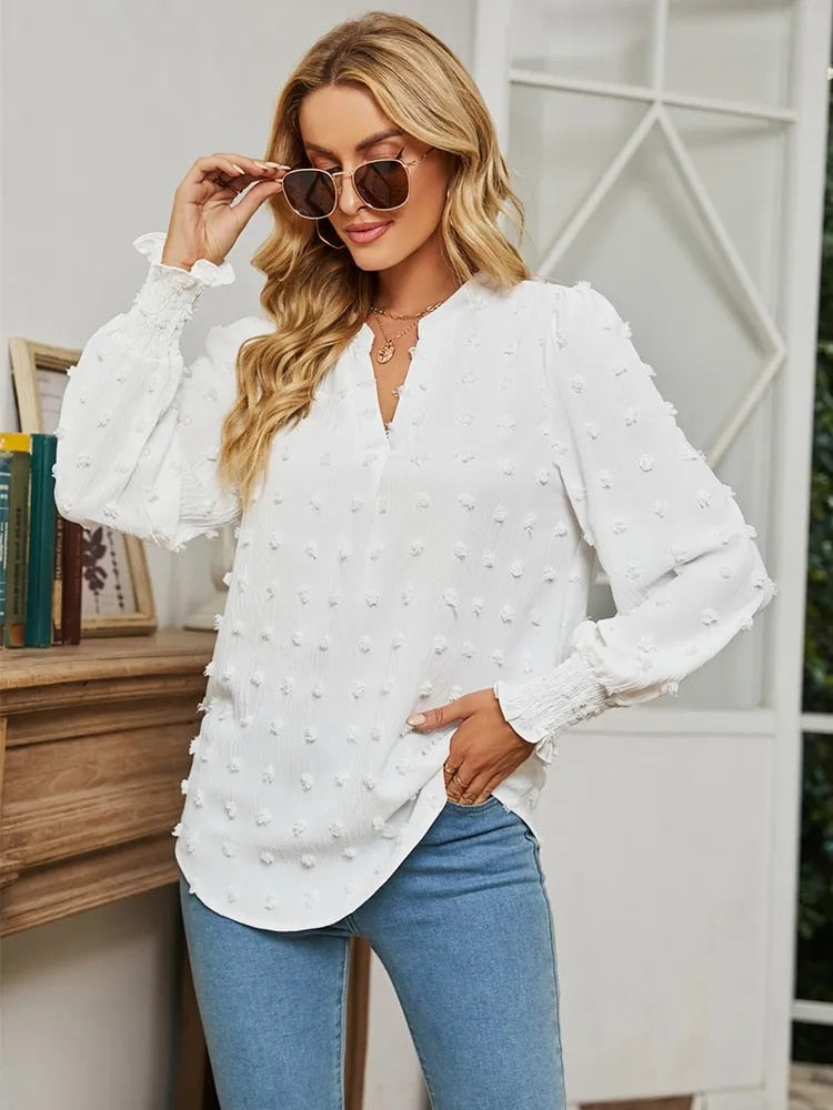 Sophie | Elegante Bluse mit V-Ausschnitt