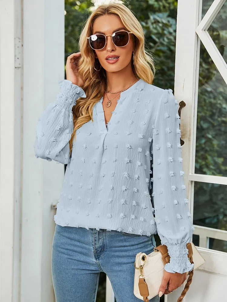 Sophie | Elegante Bluse mit V-Ausschnitt