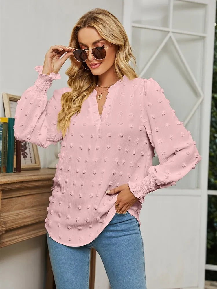 Sophie | Elegante Bluse mit V-Ausschnitt