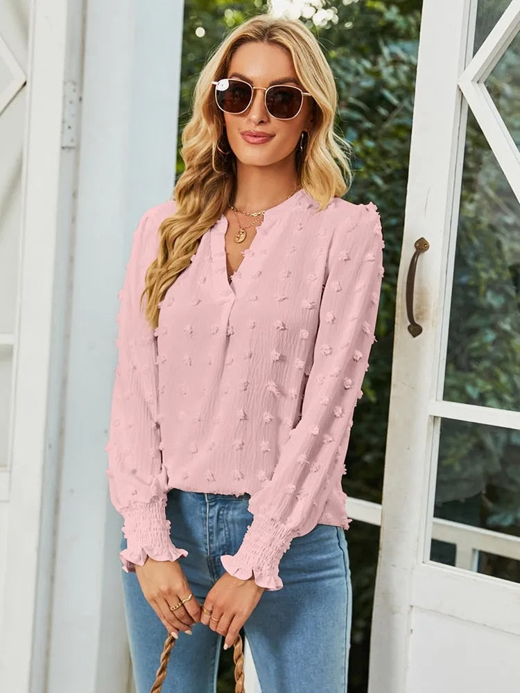 Sophie | Elegante Bluse mit V-Ausschnitt