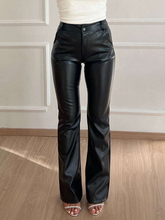 Kaley | Leather Pants