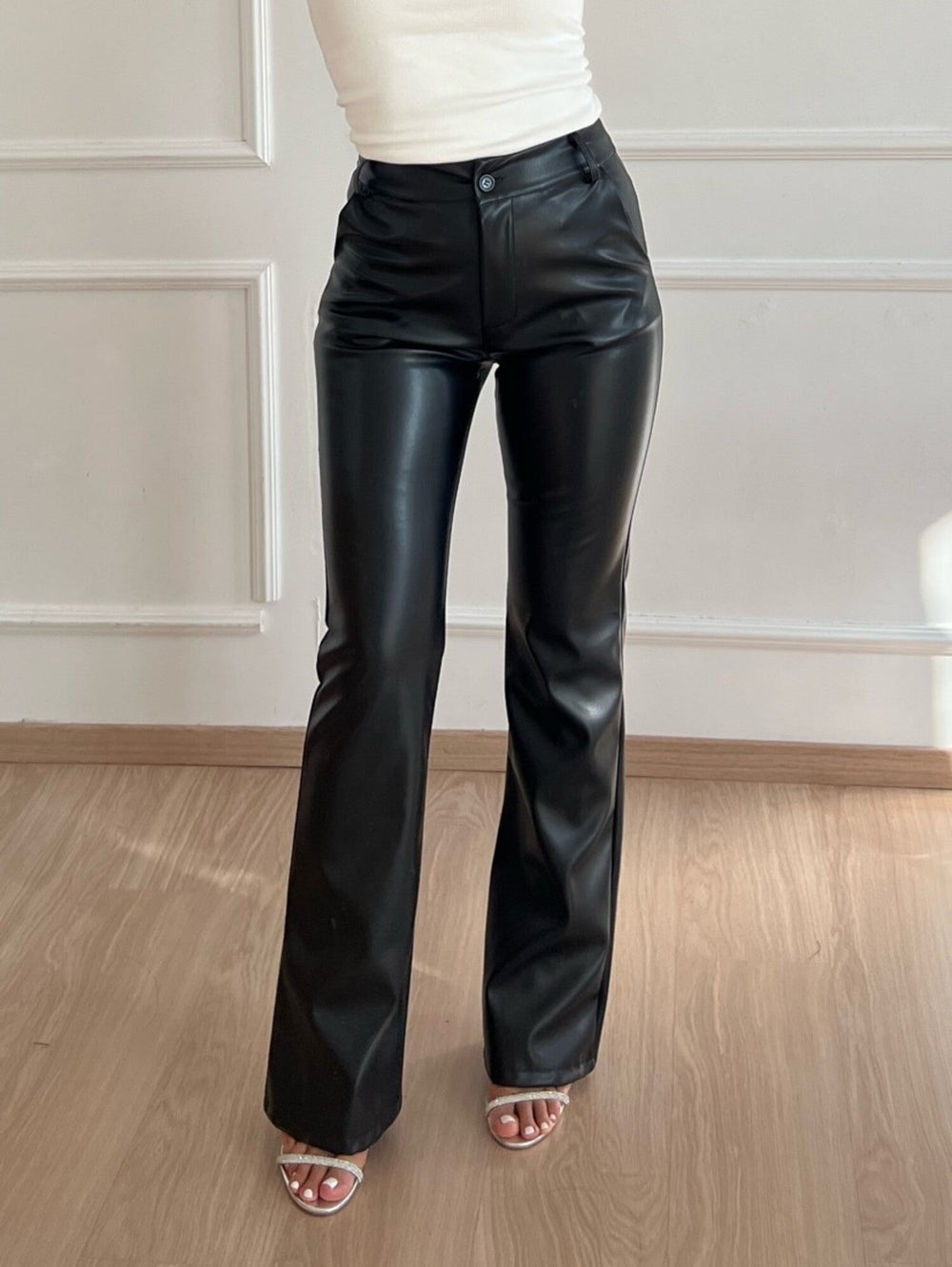 Kaley | Leather Pants